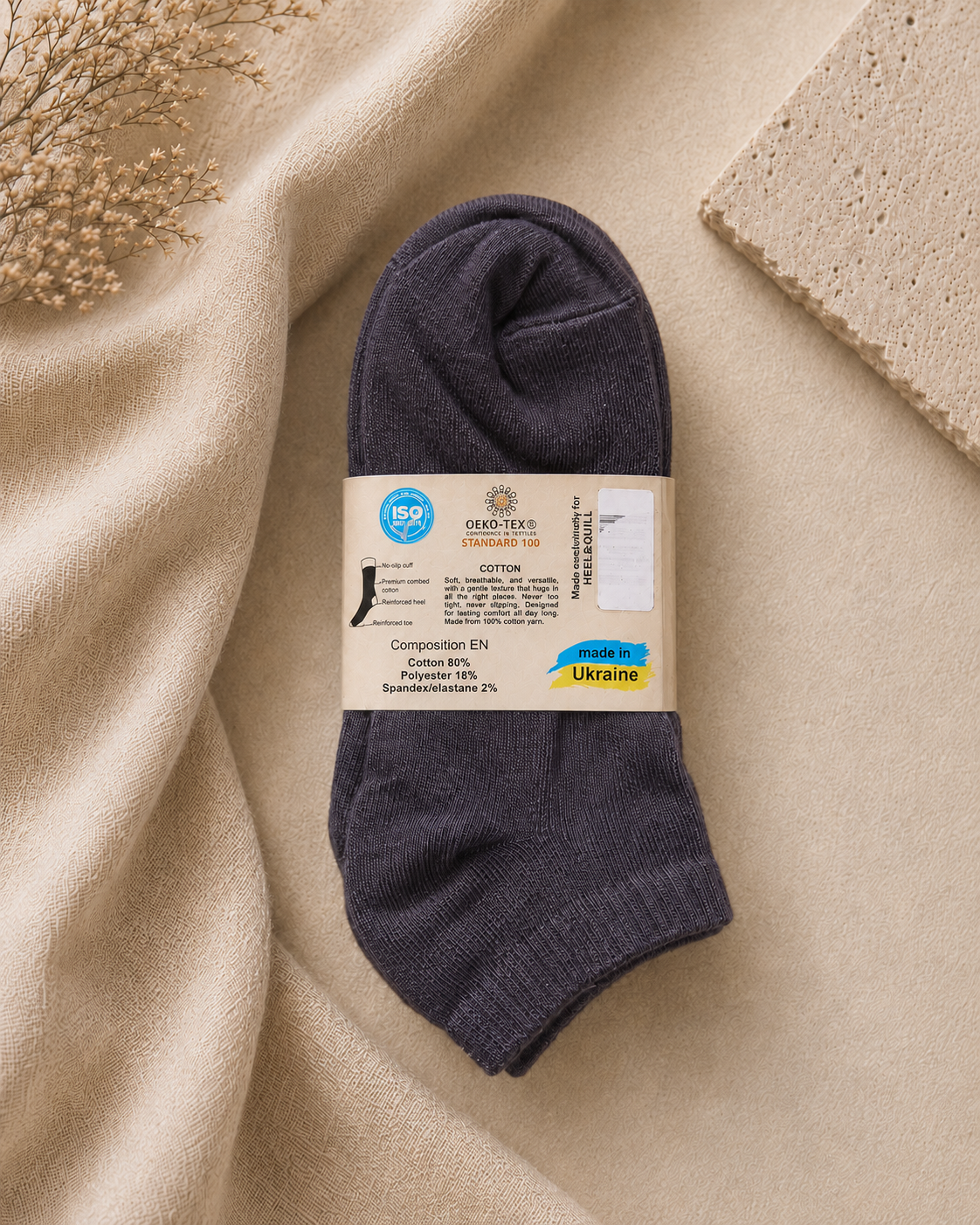 Men's Cotton Ankle — 5 Pack