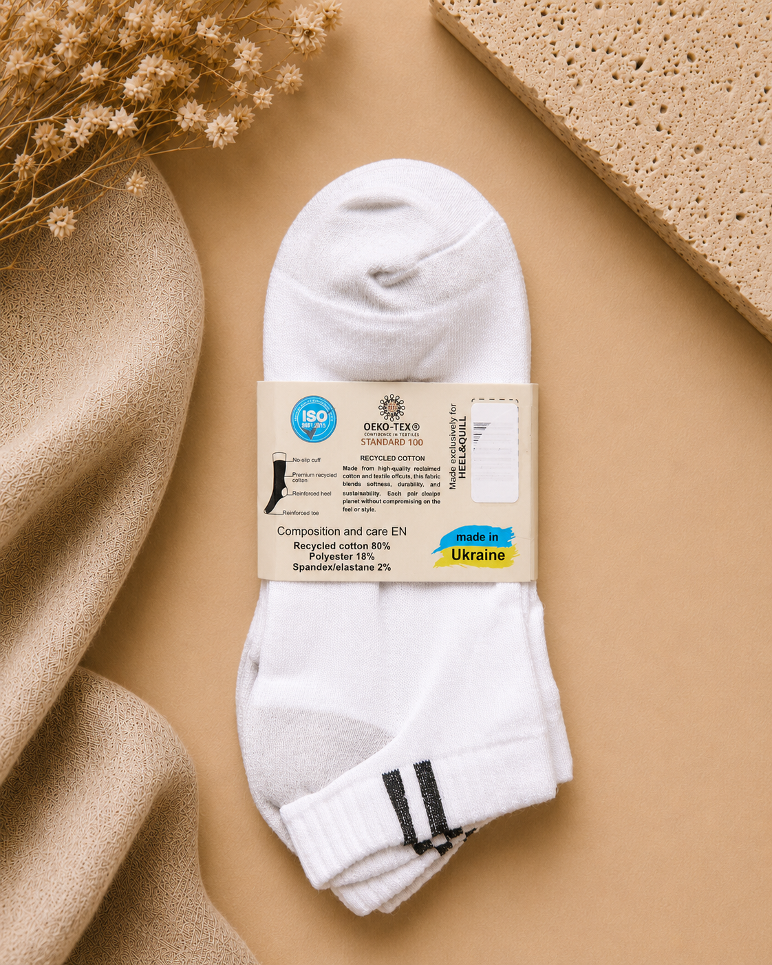 Men's Recycled Cotton Ankle — 5 Pack