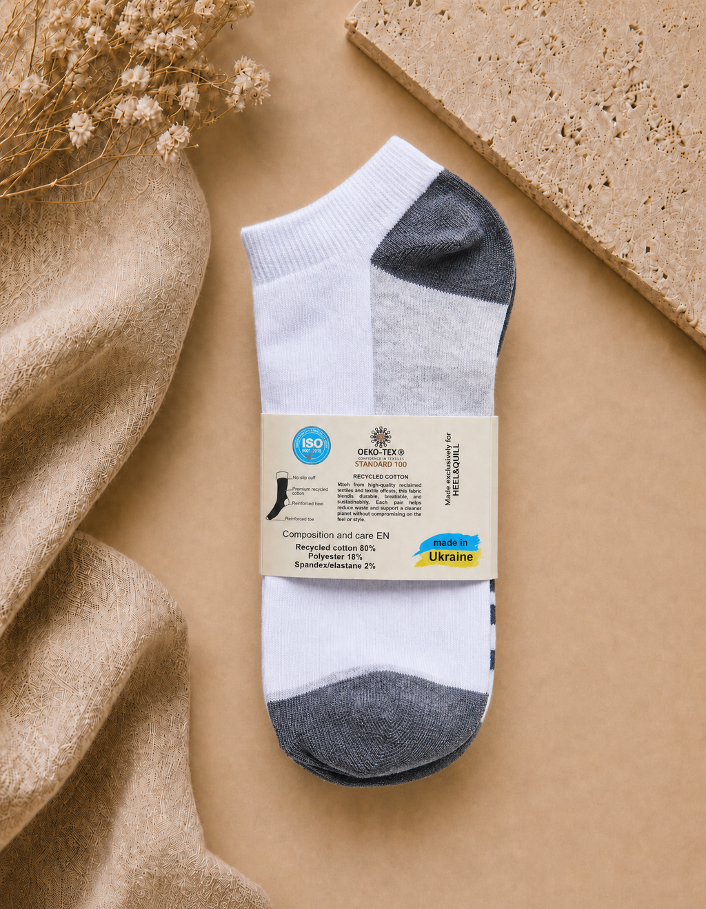 Men's Recycled Cotton Ankle — 5 Pack