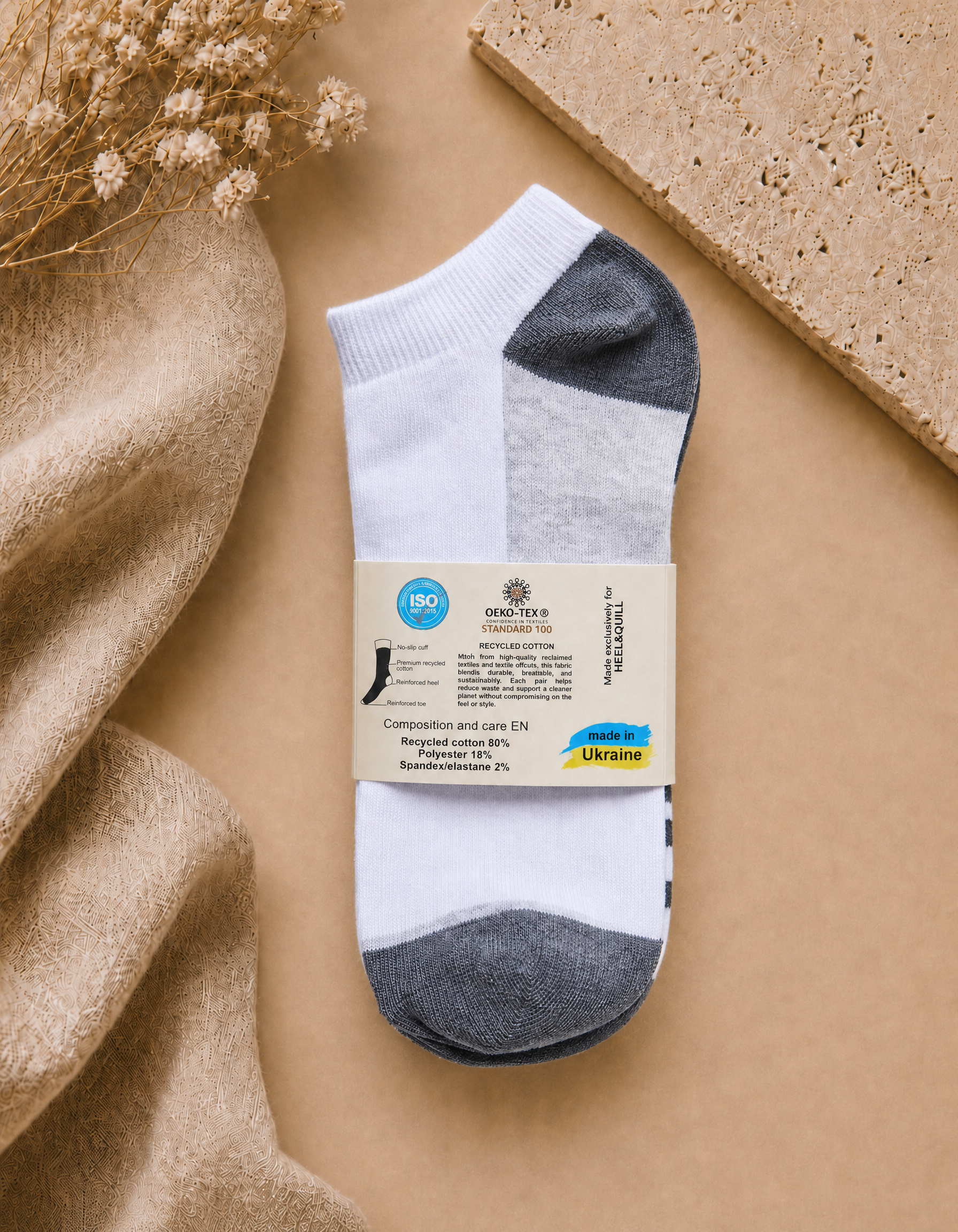 Men's Recycled Cotton Ankle — 5 Pack