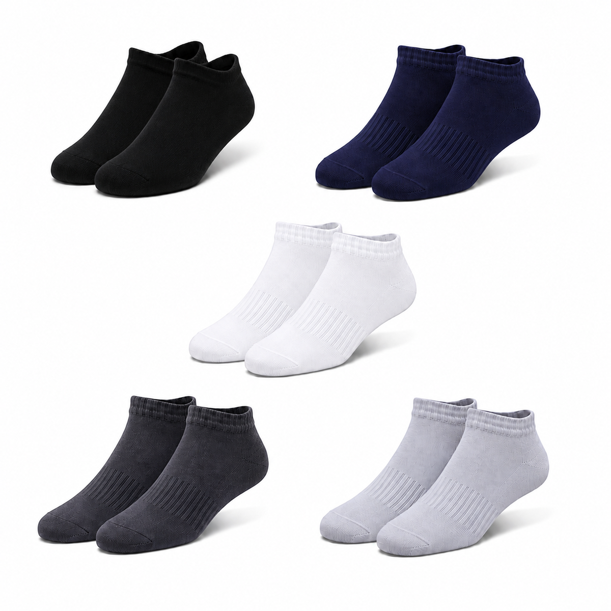 Men's Cotton Ankle — 5 Pack