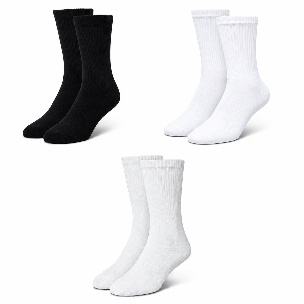 Men's Recycled Cotton Tennis — 3 Pack