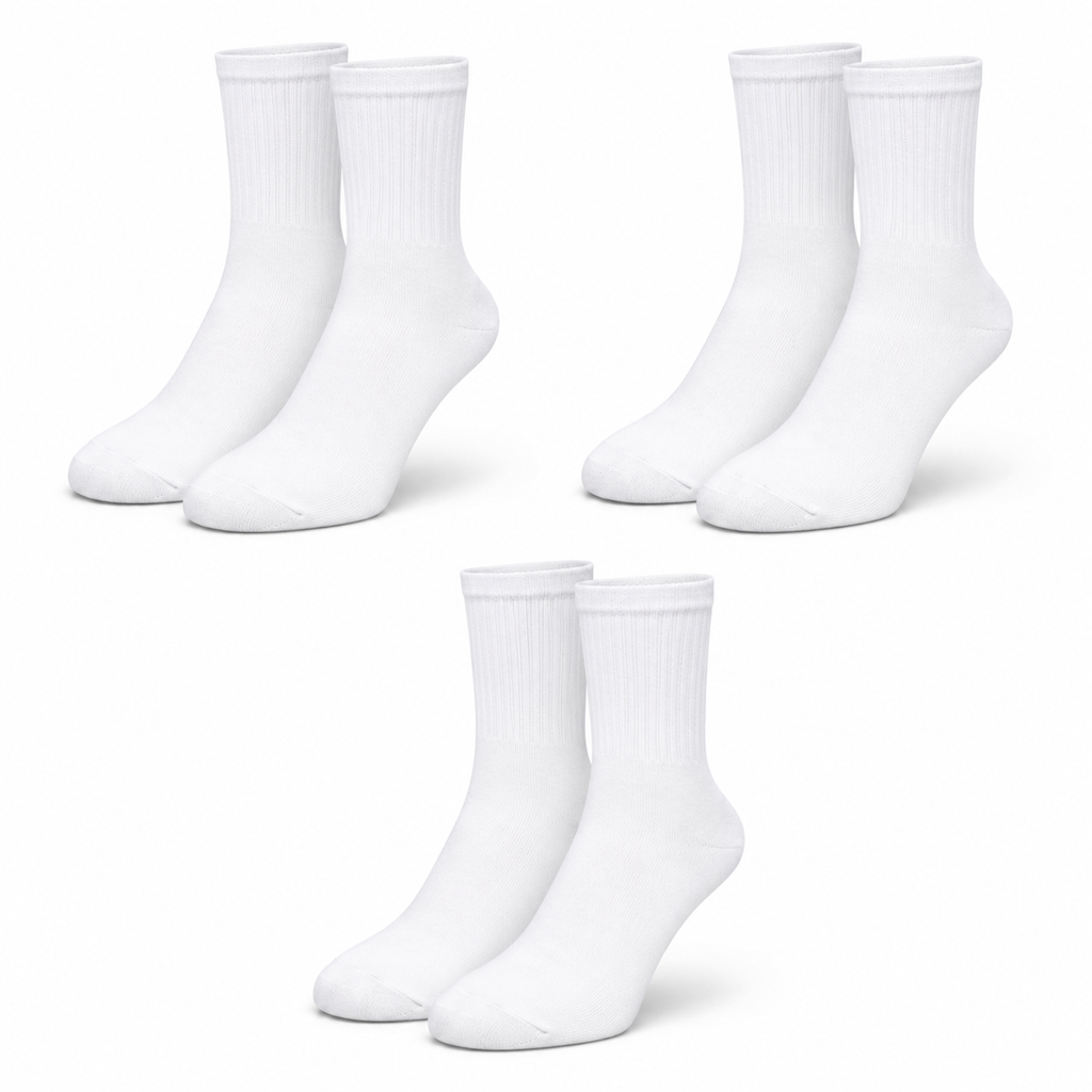 Women's Recycled Cotton Tennis — 3 Pack