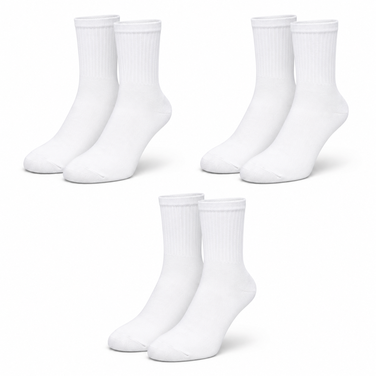 Women's Recycled Cotton Tennis — 3 Pack