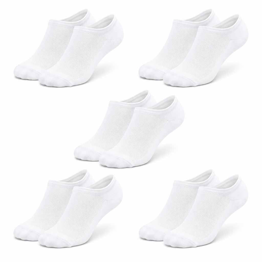 Women's Recycled Cotton Ankle with Mesh — 5 Pack
