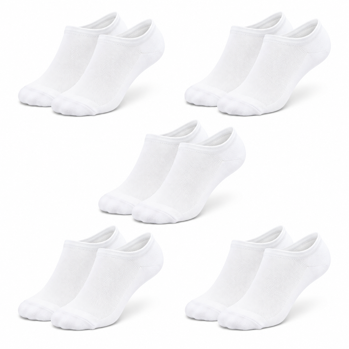 Women's Recycled Cotton Ankle with Mesh — 5 Pack