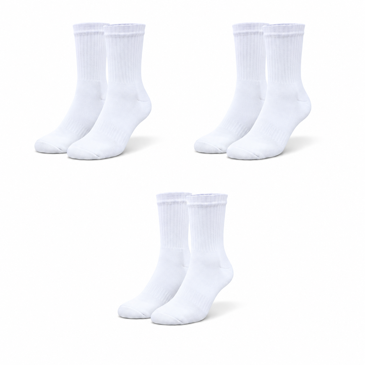 Women's Cotton Tennis with Terry Sole — 3 Pack