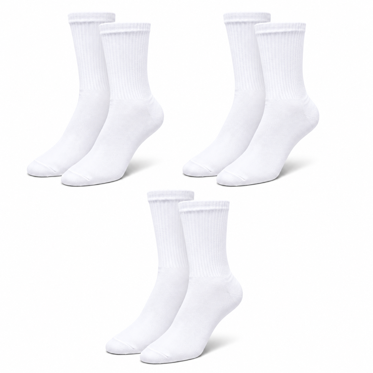 Women's Cotton Tennis — 3 & 5 Pack