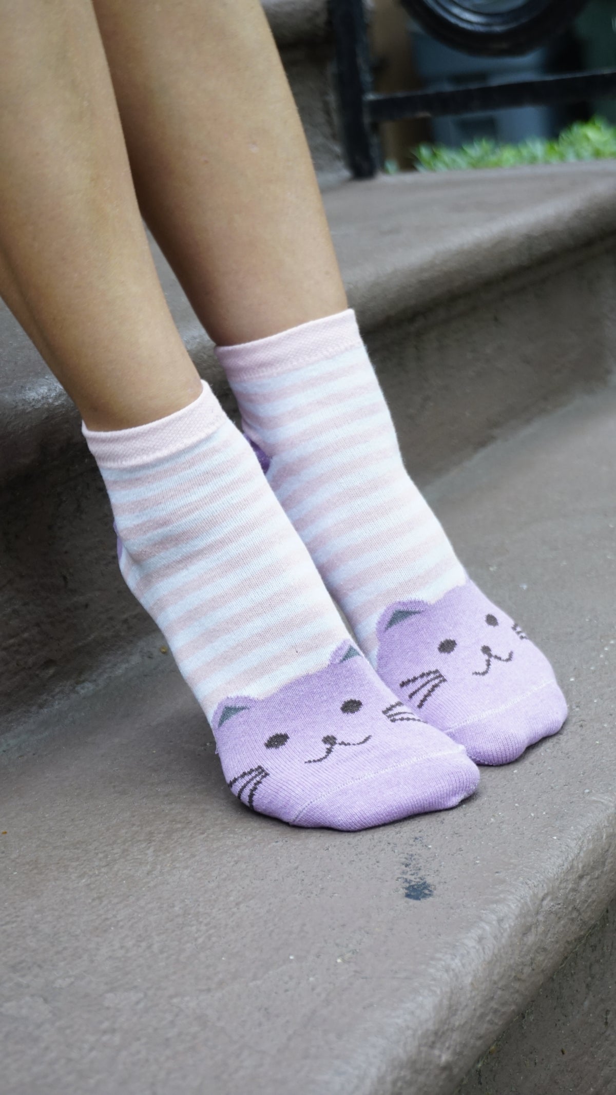 Women's Recycled Cotton Ankle with Cat — 5 Pack