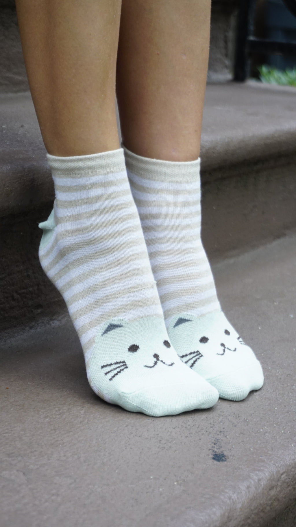 Women's Recycled Cotton Ankle with Cat — 5 Pack