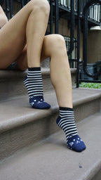 Women's Recycled Cotton Ankle with Cat — 5 Pack