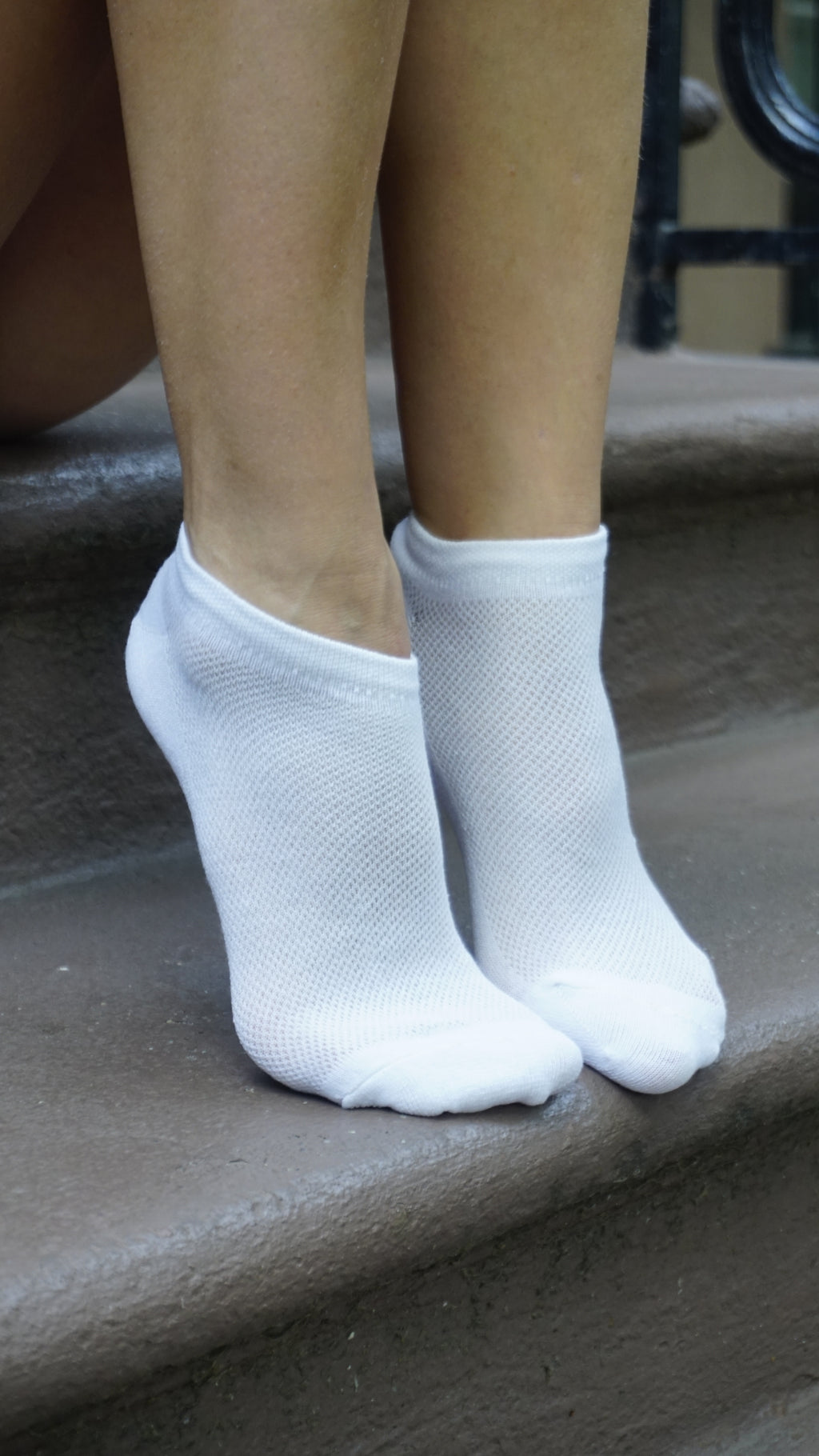 Women's Recycled Cotton Ankle with Mesh — 5 Pack