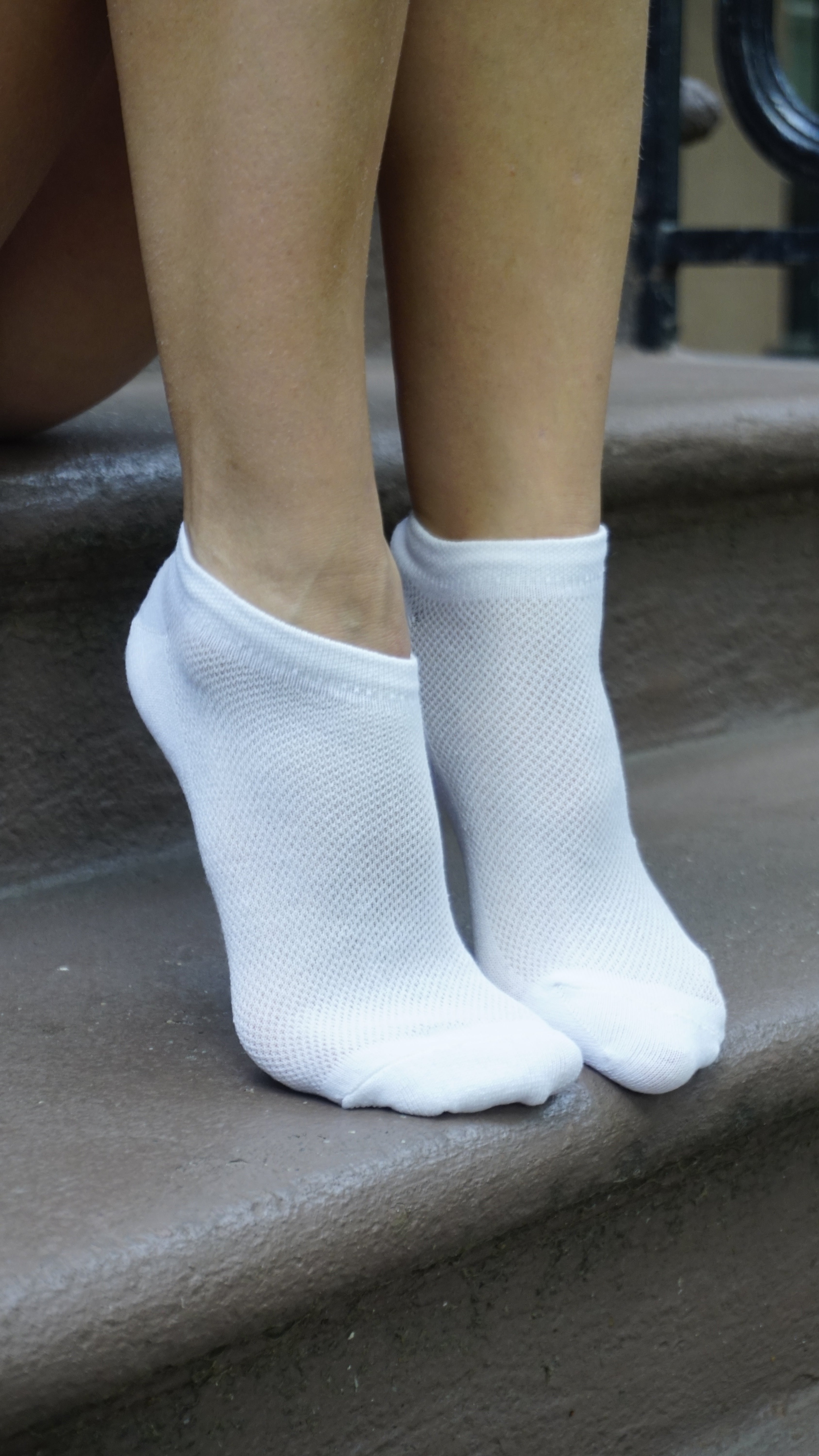 Women's Recycled Cotton Ankle with Mesh — 5 Pack