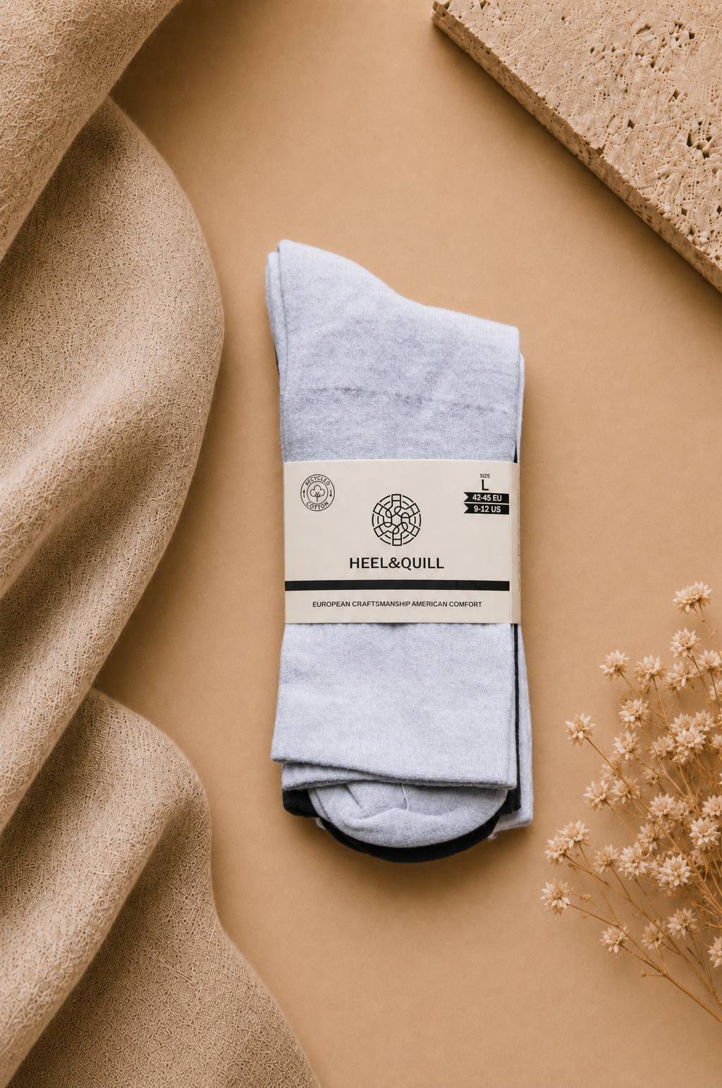 Men's Recycled Cotton Tennis — 3 Pack