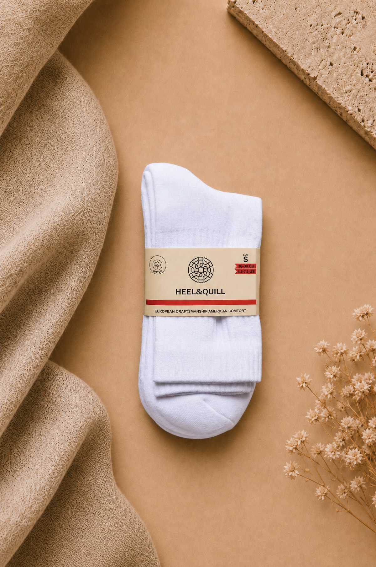 Women's Cotton Tennis with Terry Sole — 3 Pack